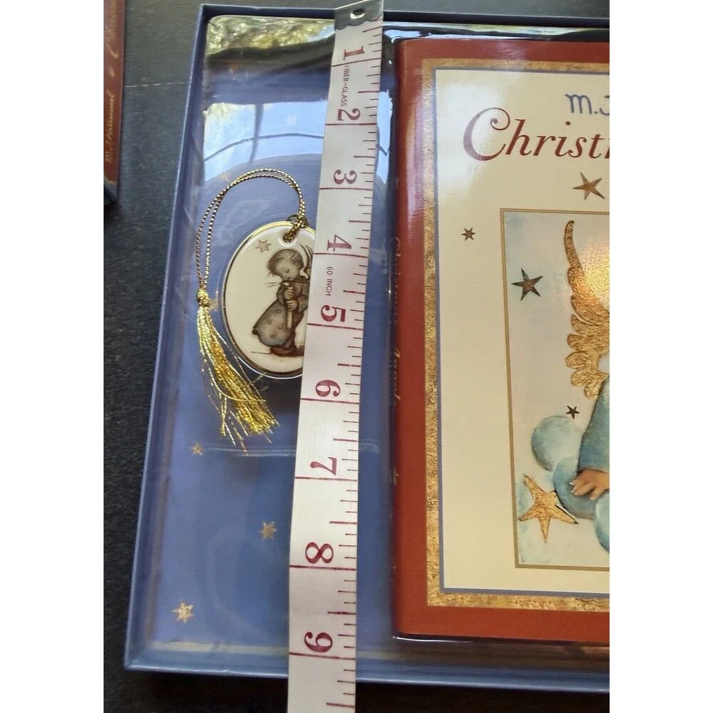 M. J. Hummel Christmas Angels Book and Ornament Gift Set 2004 Retro Holidays
